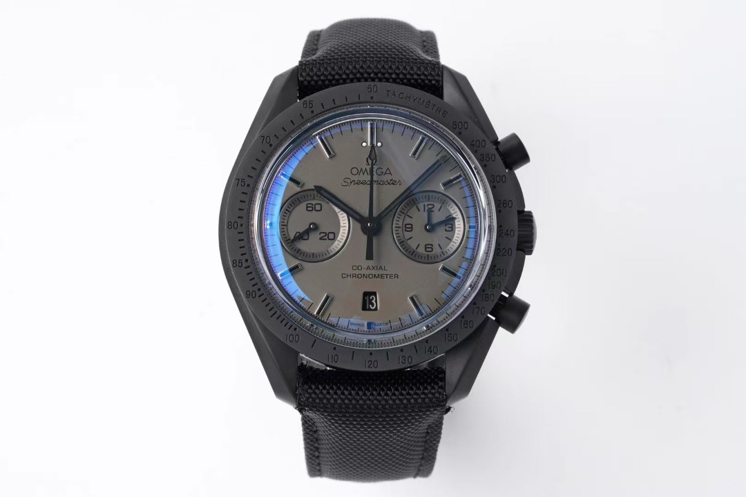 Omega Super Series Moon Dark Side Run Second Timing Mechanical Men's ...