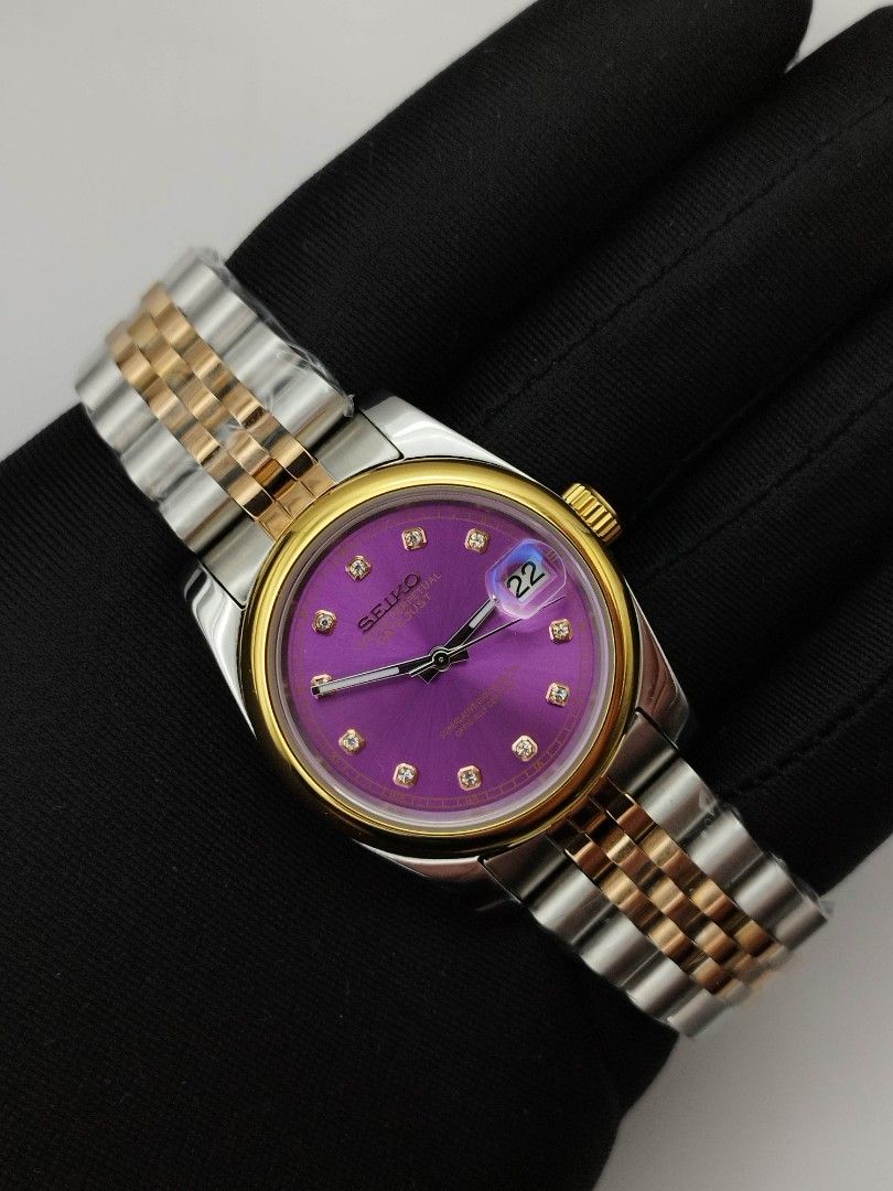 Seiko Seikolex ladies (Category: Women's Watches) located in Quezon City. Submitted by ars_watches (Listing ID 1343354278, Image 1). Description: original Seiko nh36 movement sapphire glass 36mm case dm wind hacking mechanism with box and paper bag srp is 9,500 price lowered due to DOT scratch in glass. this watch is brandnew.