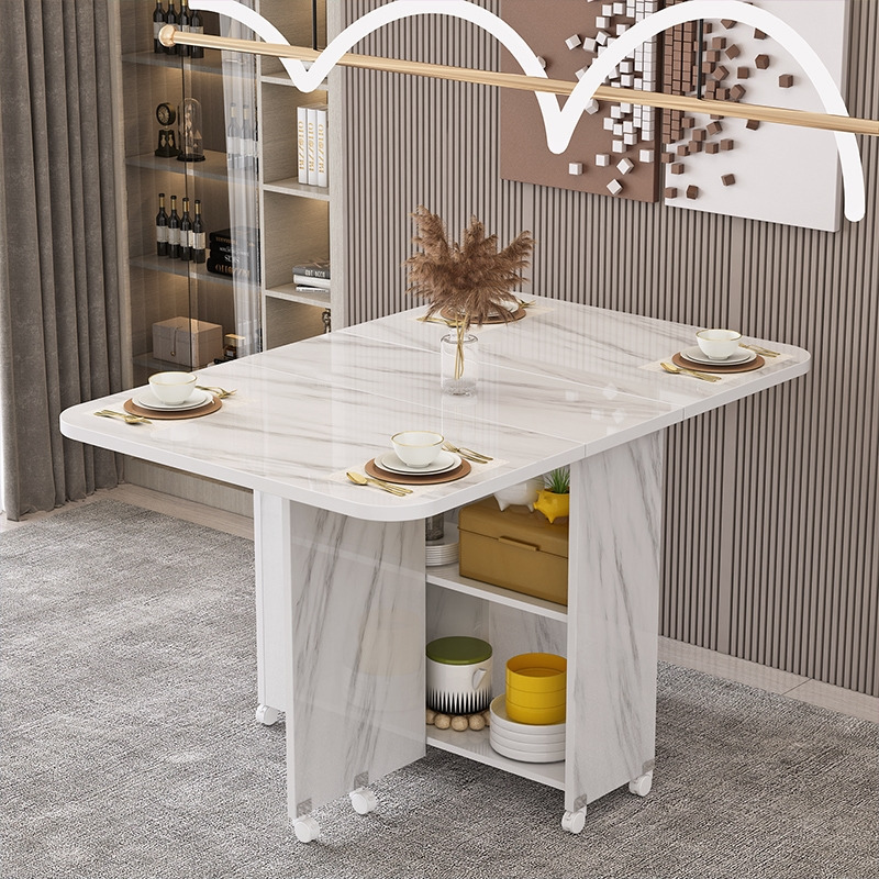 120cm foldable movable dining table, Furniture & Home Living, Furniture ...