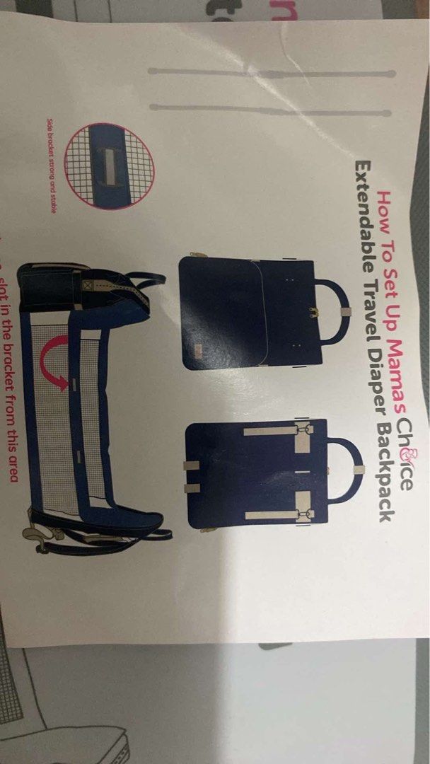 Mama’s choice Extendable Travel Diaper Bag (Category: Changing Mats & Accessories) located in Munoz. Submitted by harm0nica337 (Listing ID 1343417755, Image 2). Description: Grey color MOP: Gcash (Price +SF) Grab express or J&T express Location: Barangka Ilaya Mandaluyong.