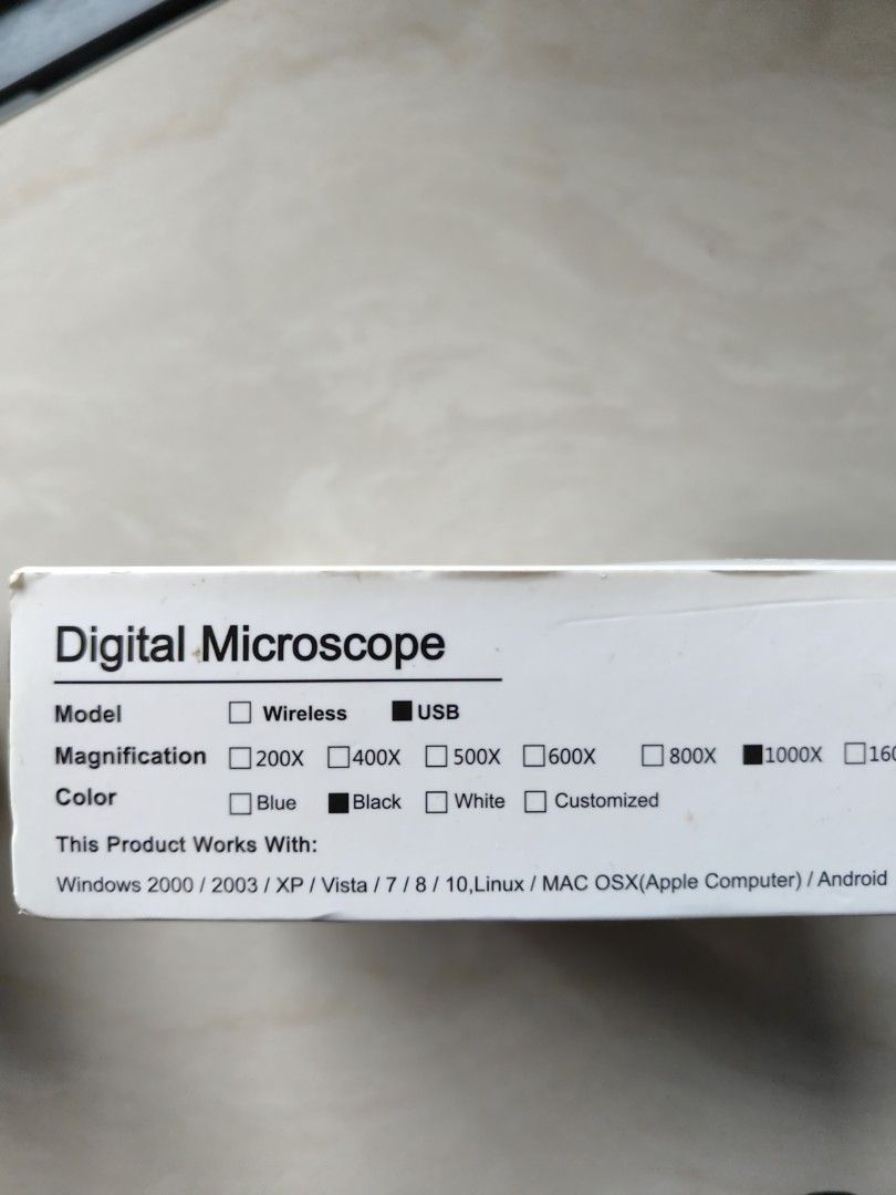Digital Microscope (Category: Educational & Learning Toys) located in Singapore. Submitted by caroubuysell87 (Listing ID 1343426768, Image 3). Description: .