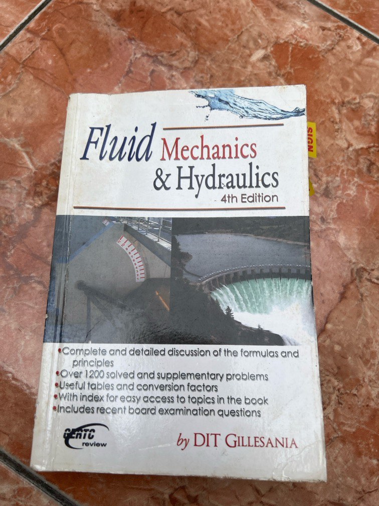 FLUID MECHANICS AND HYDRAULICS, Hobbies & Toys, Books & Magazines ...