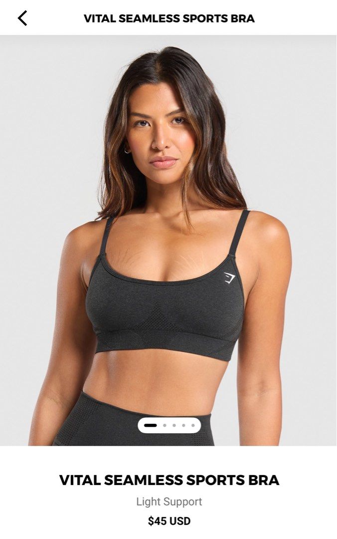 Gymshark Vital Seamless Sportsbra M L Women s Fashion Activewear on Carousell