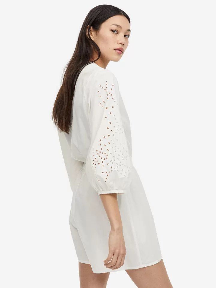 H&m white playsuit discount