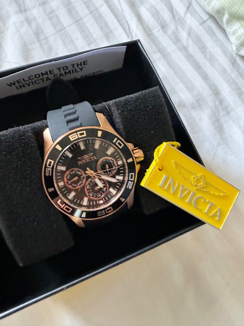 Invicta Watch Pro Diver (Category: Women's Watches) located in Manila. Submitted by phiascart (Listing ID 1343396307, Image 1). Description: Brand New Invicta watch (never been worn) with box 38mm stainless steel silicone band japan quartz water resistant 100m.