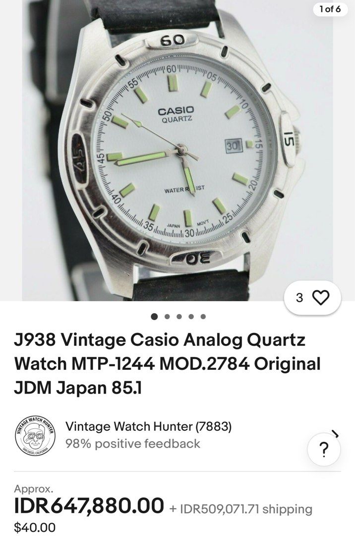 Jam keren casio 2784 mtp 1244 gagah banget, Fesyen Pria, Jam Tangan di ...