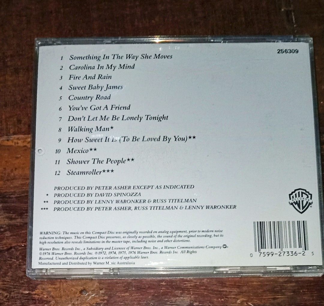 JAMES TAYLOR GREATEST HITS (Category: Vinyls) located in Sariaya. Submitted by noyzbaraj1981 (Listing ID 1343519462, Image 2). Description: may gasgas pero no skip playable.