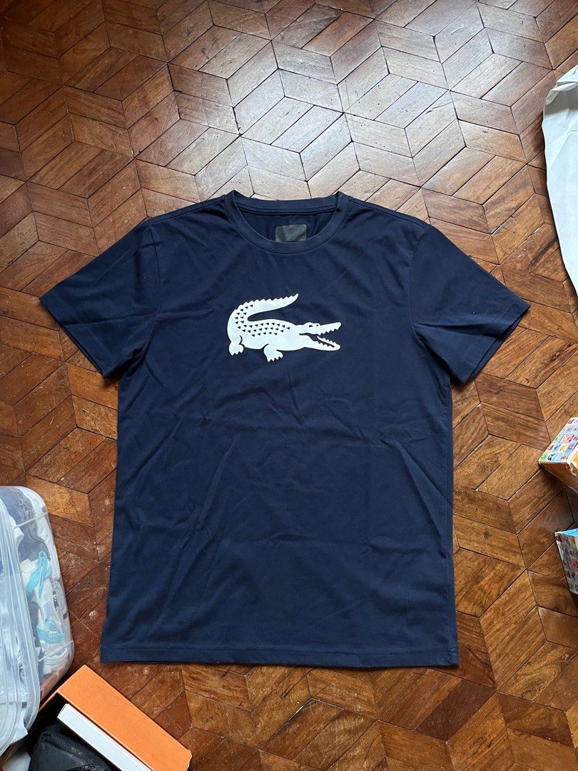 Lacoste sport big logo (Category: Tshirts & Polo Shirts ) located in Quezon City. Submitted by charddaddy (Listing ID 1343435100, Image 1). Description: Lacoste sport big logo Navy blue 29x21.5 Excellent condition Burado lng neck tag 📍San juan manila.