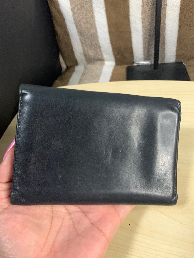 MiuMiu vintage leather medium wallet (Category: Luxury Bags & Wallets) located in Cabanatuan. Submitted by mjluxxejapan (Listing ID 1343412363, Image 2). Description: Fixed price.good cond.mo major flaws light signs of aged only.gandaa ng leather medium sz approx 6”x4” all details posted .