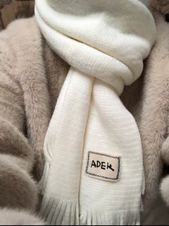 米白色厚保暖頸巾scarf64235807916547110