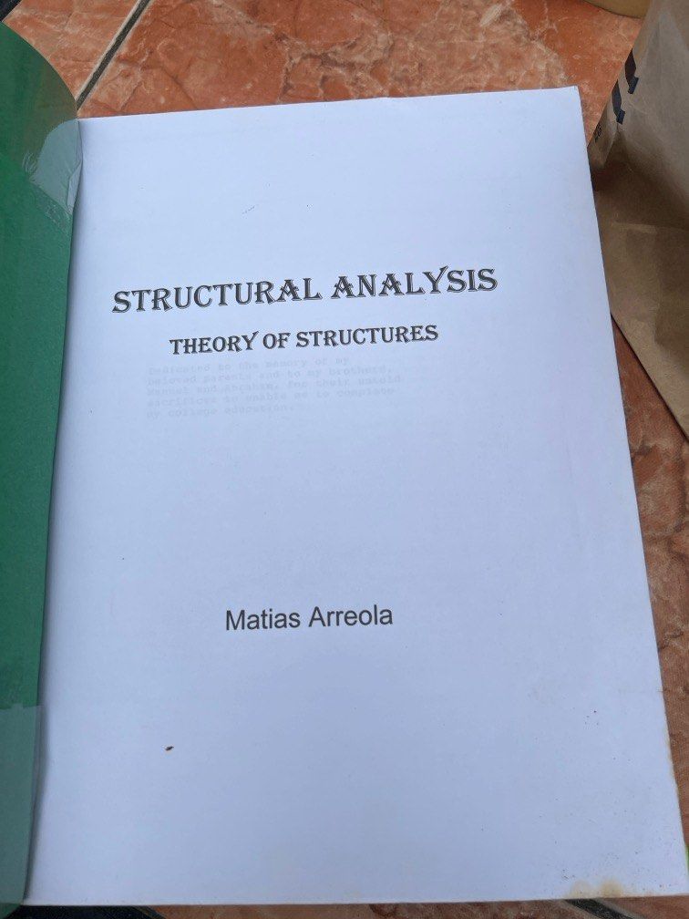 STRUCTURAL ANALYSIS (Category: Textbooks) located in Quezon City. Submitted by mjewelrygoldatibapa (Listing ID 1343413710, Image 3). Description: .
