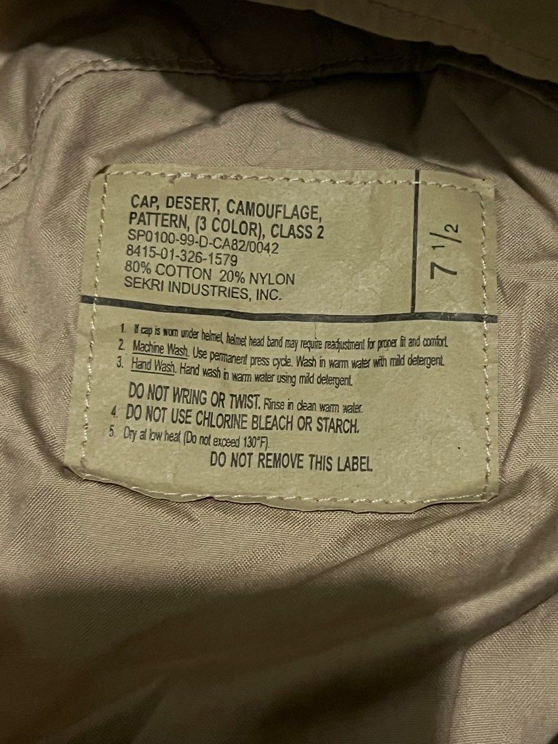 3 color desert camo patrol cap (Category: Caps & Hats) located in Taguig. Submitted by adonisblanco (Listing ID 1343617707, Image 3). Description: honestly never been used since it was bought last August 2024.