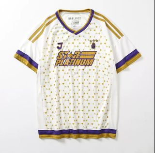 特色 動漫電影 日式舞台風格 主角 JoJo Hero Star fans 運動衫 棒球款 黃金 大對比 logo 號碼 Football Sports Christmas X'mas Party Show Cosplay 聖誕節 派對 情侶 親子 Dance 表演 tee 絕版 只有1件64187222131969110