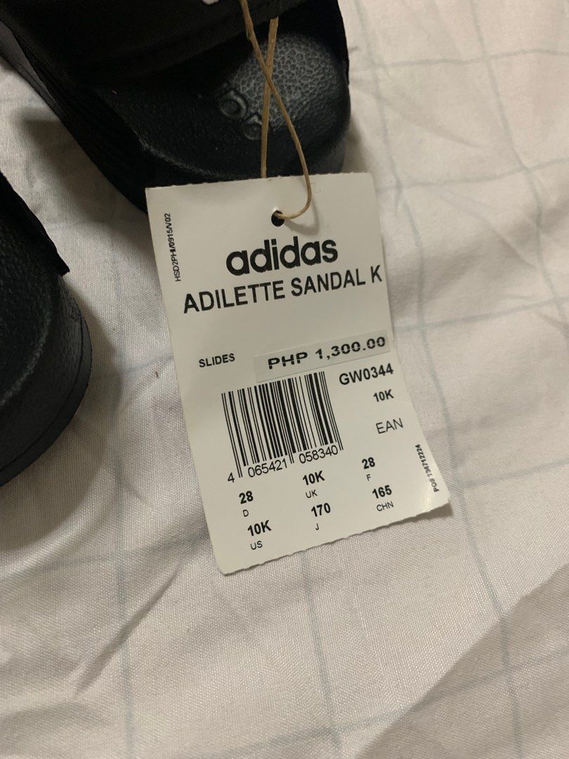 Adilette sandals K (Category: Babies & Kids Fashion) located in Muntinlupa City. Submitted by djsvc (Listing ID 1343671054, Image 3). Description: ‼️‼️‼️IMPORTANT PLS READ ‼️‼️‼️ ⬇️⬇️⬇️⬇️⬇️⬇️⬇️⬇️⬇️⬇️⬇️⬇️⬇️⬇️ NO WHEN WORN PICTURE NO WHEN WORN PICTURE NO WHEN WORN PICTURE NO MEETS UPS NO TRADES NO MEASUREMENTS PLS READ THE DESCRIPTION CAREFULLY AND LOOK AT THE PICTURES POSTED, NO COMPLAINTS OR REFUND WILL BE ENTERTAINED WITH ANY OF THE FLAWS POSTED