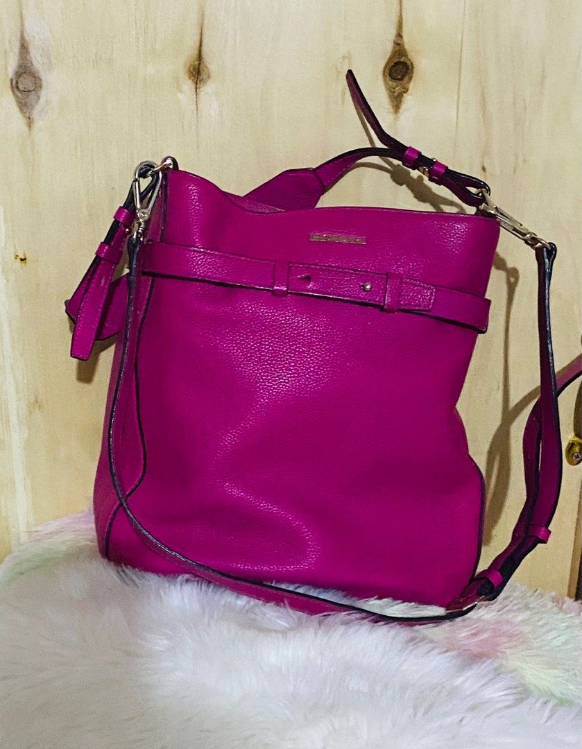 Authentic Bruno Magli (Category: Luxury Bags & Wallets) located in Paranaque City. Submitted by love1927 (Listing ID 1343594608, Image 1). Description: Up for grabs is my Bruno Magli bag in Hot pink made in italy Bought this at Bruno Magli in italy for 400$ This is two way bag In cowhide genuine pebble leather I like this bag but since got many bags i need to let this go Height of the bag is:11 inches Length of the bag:11 inches It has one zip po