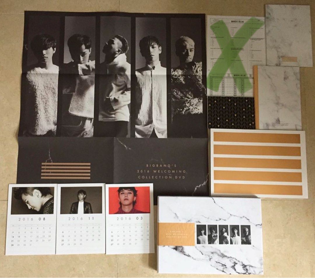 BIGBANG 2016 welcoming collection 韓版, 興趣及遊戲, 收藏品及