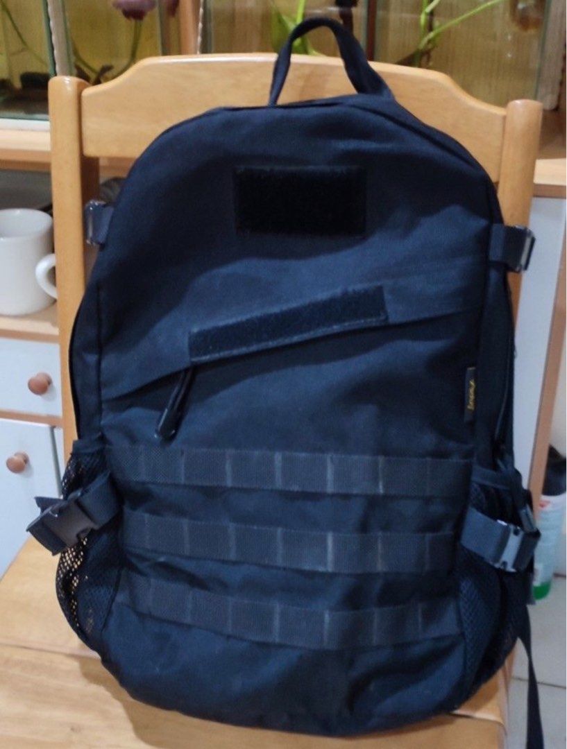 Black Tactical Molle Backpack (Category: Backpacks) located in Taguig. Submitted by adonisblanco (Listing ID 1343588930, Image 1). Description: used around 3times only washed then stored.