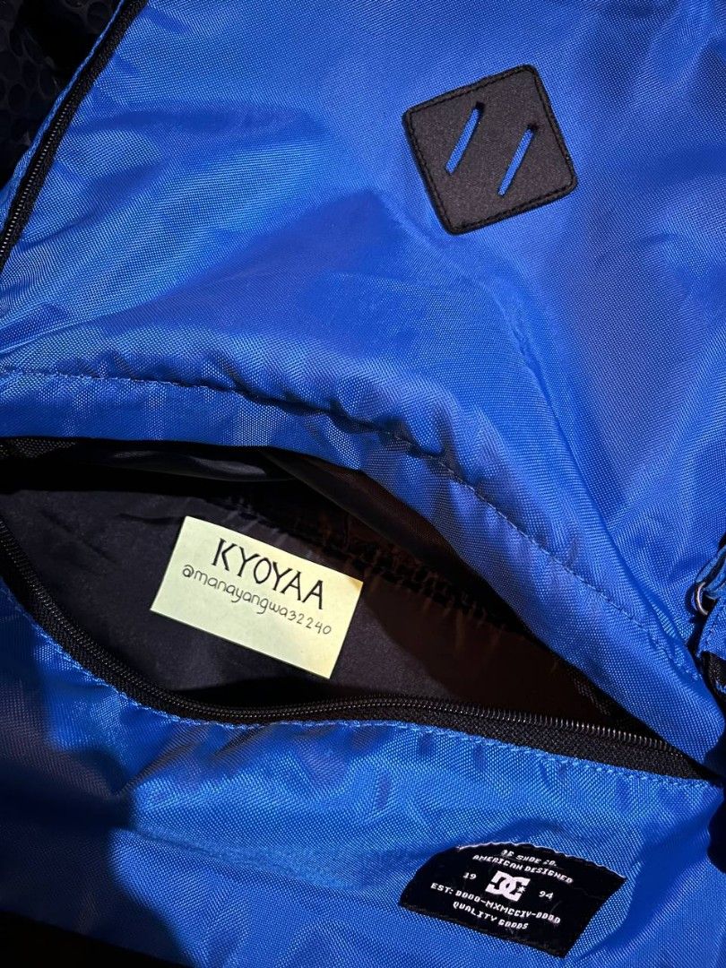 DC SHOES Backpack (Category: Backpacks) located in Caloocan City. Submitted by manayang (Listing ID 1343682916, Image 3). Description: for more inquiries message me on FB: Pororo Manayan TG:@bugsbab Gcash and Maya payment only.