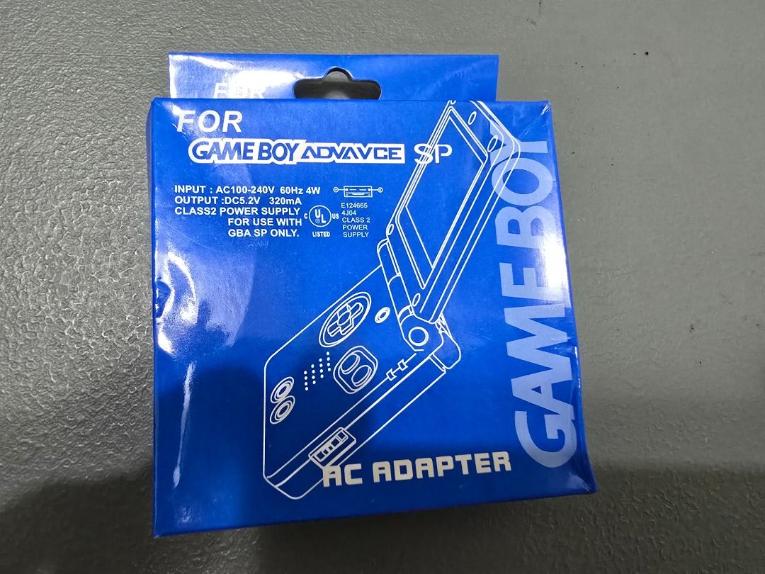 Gameboy Advance SP AC Adapter (Category: Nintendo) located in Las Pinas. Submitted by neilmarion (Listing ID 1343565397, Image 1). Description: Gameboy Advance SP AC Adapter RFS: No longer needed Not yet used nor opened..