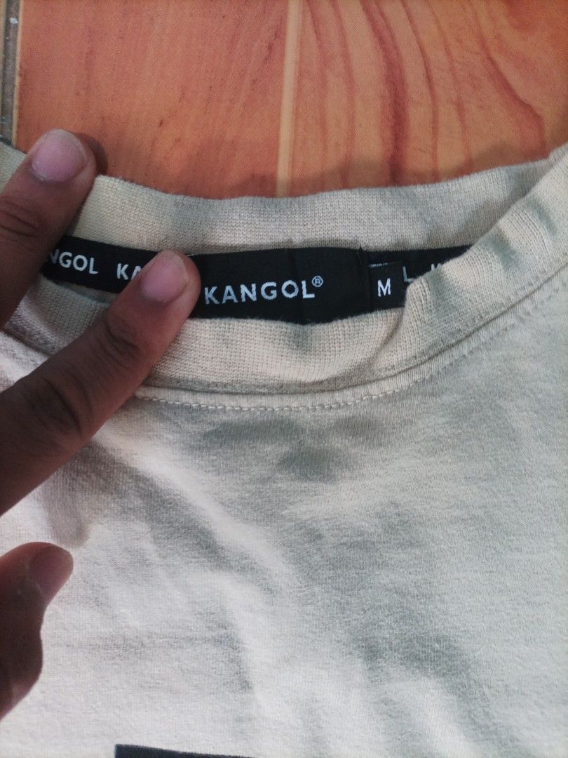 Kangol Long Sleeve Sweatshirt (Category: Coats, Jackets and Outerwear) located in San Juan, Ilocos Sur. Submitted by jd_thrifted (Listing ID 1343587970, Image 2). Description: Dimensions: 23in Width 27in Length Other Details: Complete Tags No issues Excellent Condition 10/10 color rate Khaki Color.