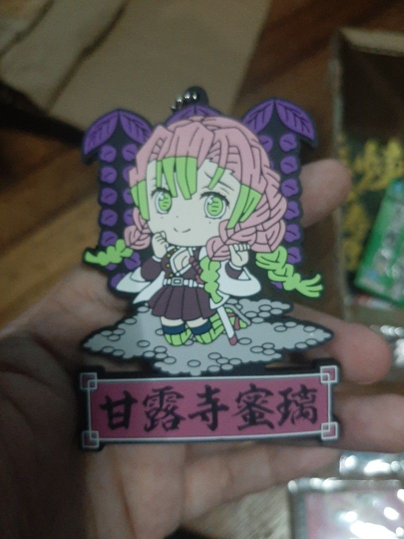 Mitsuri Kanroji Rubber Keychain Set (Category: Character Goods) located in Caloocan City. Submitted by yaoizzy (Listing ID 1343665103, Image 2). Description: wysiwyg 17 pieces.