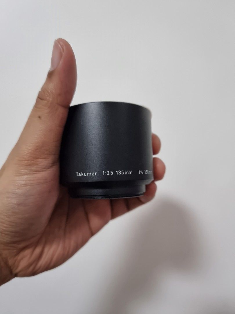 Takumar 135mm lens hood (Category: Camera Bags & Carriers) located in San Fernando. Submitted by filmburrrn_ (Listing ID 1343683709, Image 2). Description: Pentax Takumar 135mm lens hood Metal Price 288.