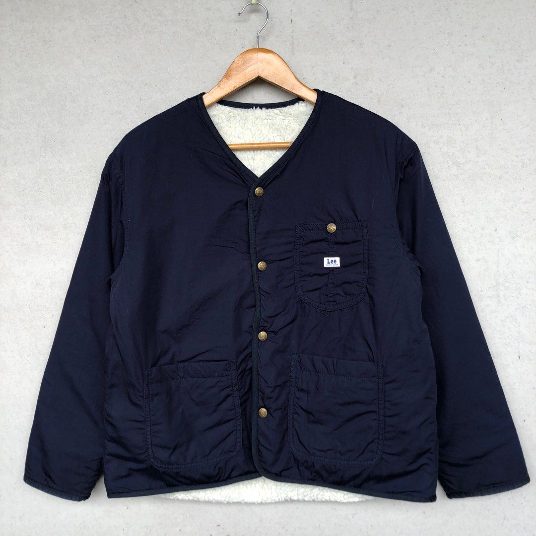 Vintage vtg lee brand reversable fleece jacket, Luxury, Apparel on ...