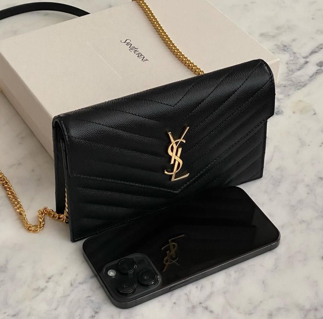 Ysl wallet on chain (Category: Luxury Bags & Wallets) located in Las Pinas. Submitted by glamdustph (Listing ID 1343583096, Image 3). Description: 💯 authentic retail price 68k plus sf Thank you.