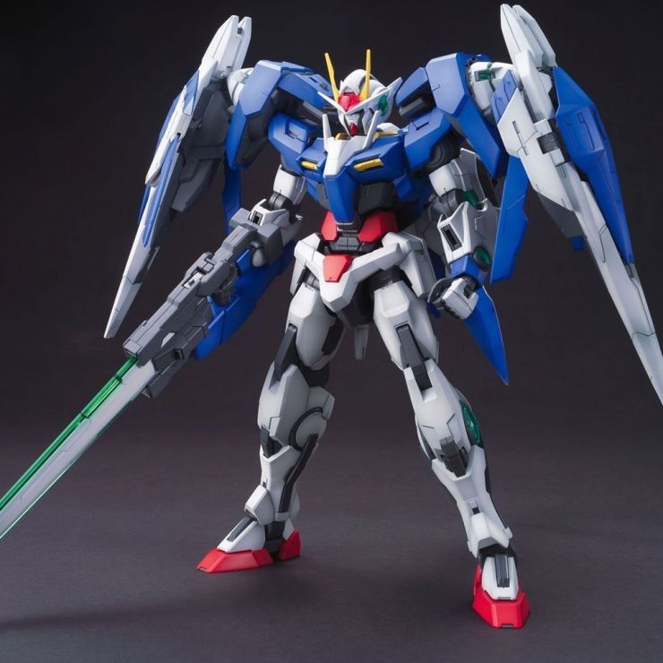 BANDAI MG 1/100 GN-0000+GNR-010 00 RAISER & Water Decals (Category: Gundam Model Kits) located in Singapore. Submitted by jamestjr (Listing ID 1343857255, Image 2). Description: BRAND NEW UNOPENED BOX AUTHENTIC BANDAI PRODUCT *Includes 3rd party water decals.