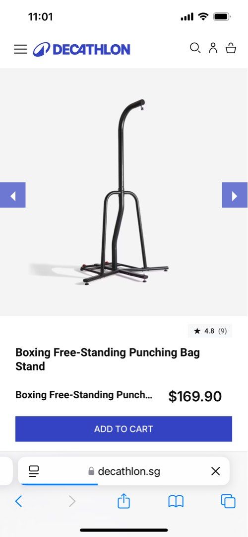 Decathlon punch bag stand shop