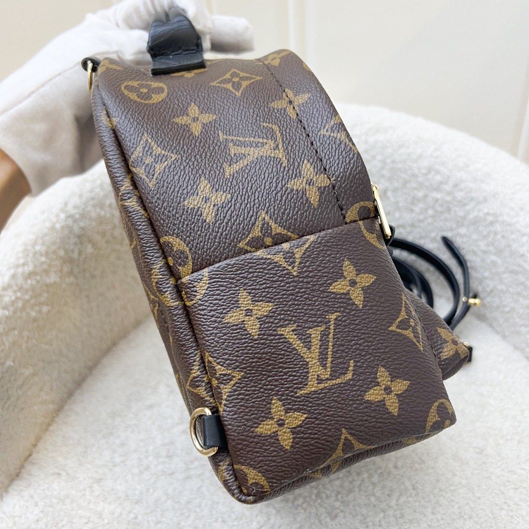 Est retail 3350 LV Palm Springs Mini Backpack in Monogram Canvas and GHW Model M41562