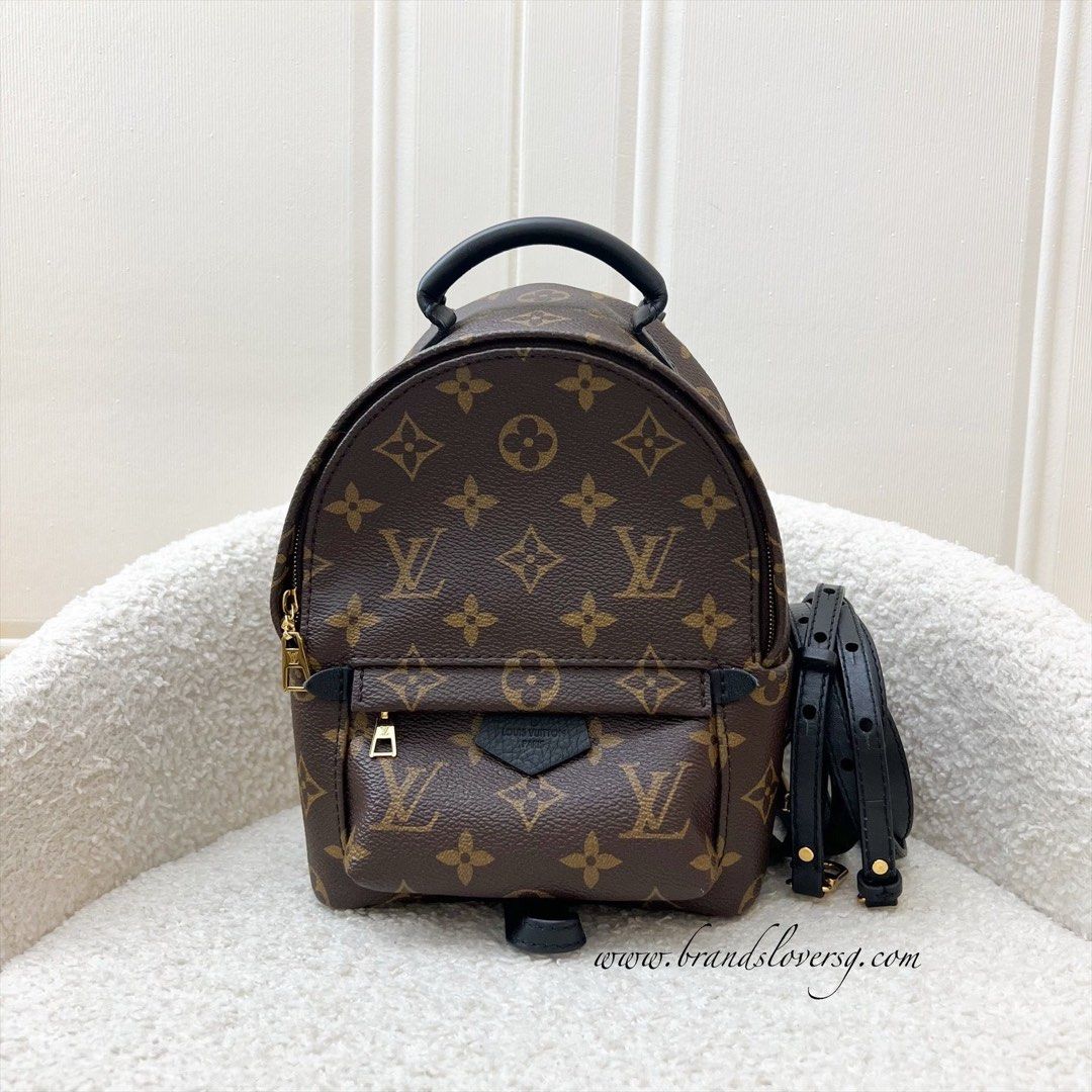 Est retail 3350 LV Palm Springs Mini Backpack in Monogram Canvas and GHW Model M41562
