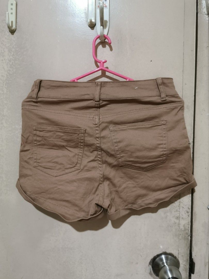 H&m brown shorts cheap