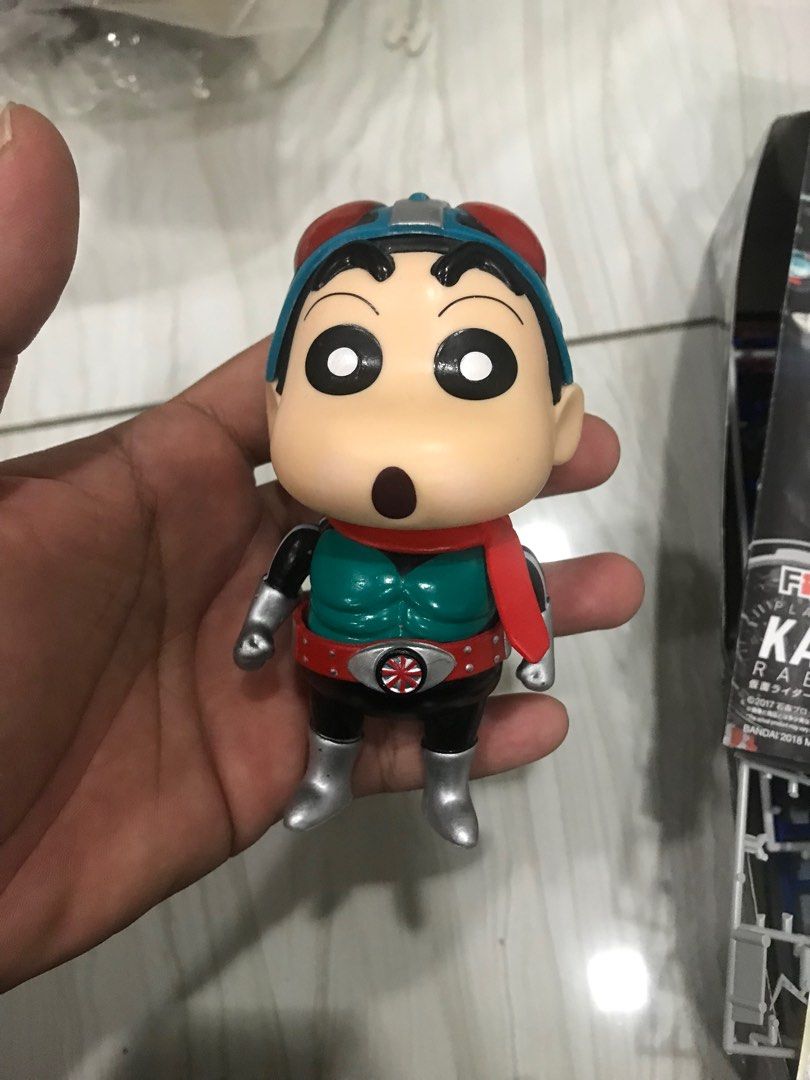 Mask Rider Chin Chan Kamen rider Crayon Shin Chan, Hobbies & Toys, Toys & Games on Carousell