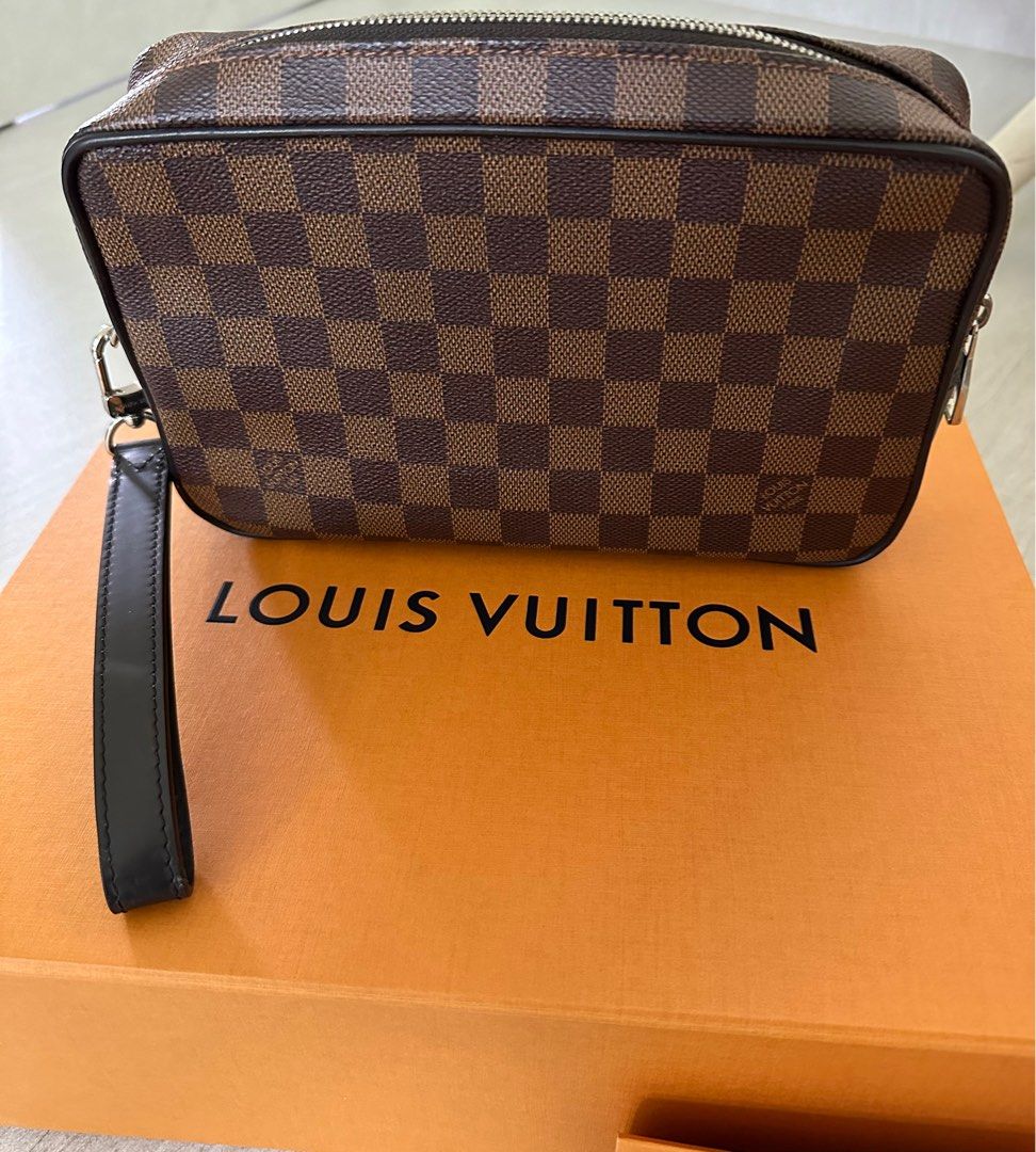 Louis Vuitton Pochette Kasai Damier Clutch Bag Luxury Bags Wallets on Carousell