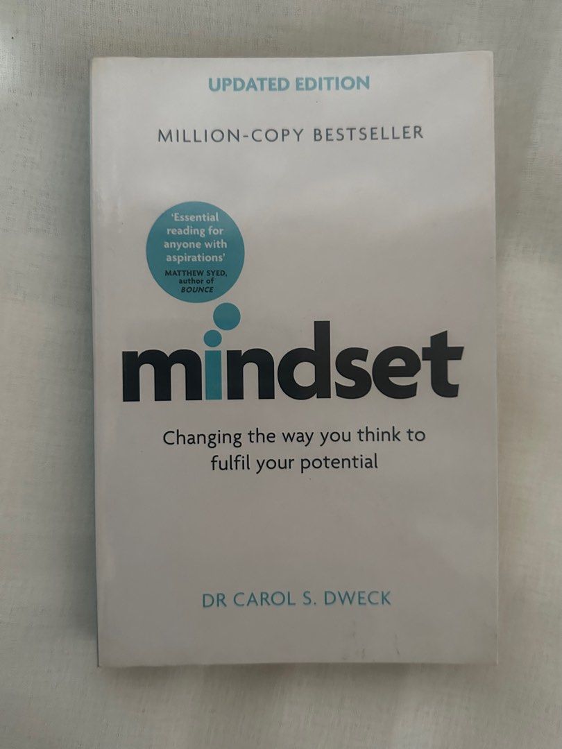 Mindset by Carol S Dweck (Category: Storybooks) located in Baguio. Submitted by stuffsbaguiooo (Listing ID 1343838253, Image 1). Description: Authentic, forgot where i bought it from 🤣 can send more pics Plastic cover can be removed upon request .