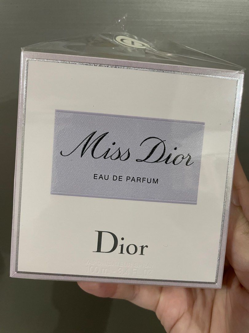 Miss Dior (Category: Fragrance & Deodorants) located in Quezon City. Submitted by pickitty (Listing ID 1343840009, Image 1). Description: Sprayed once thus yellow discoloration Authentic with paperbag, receipt.