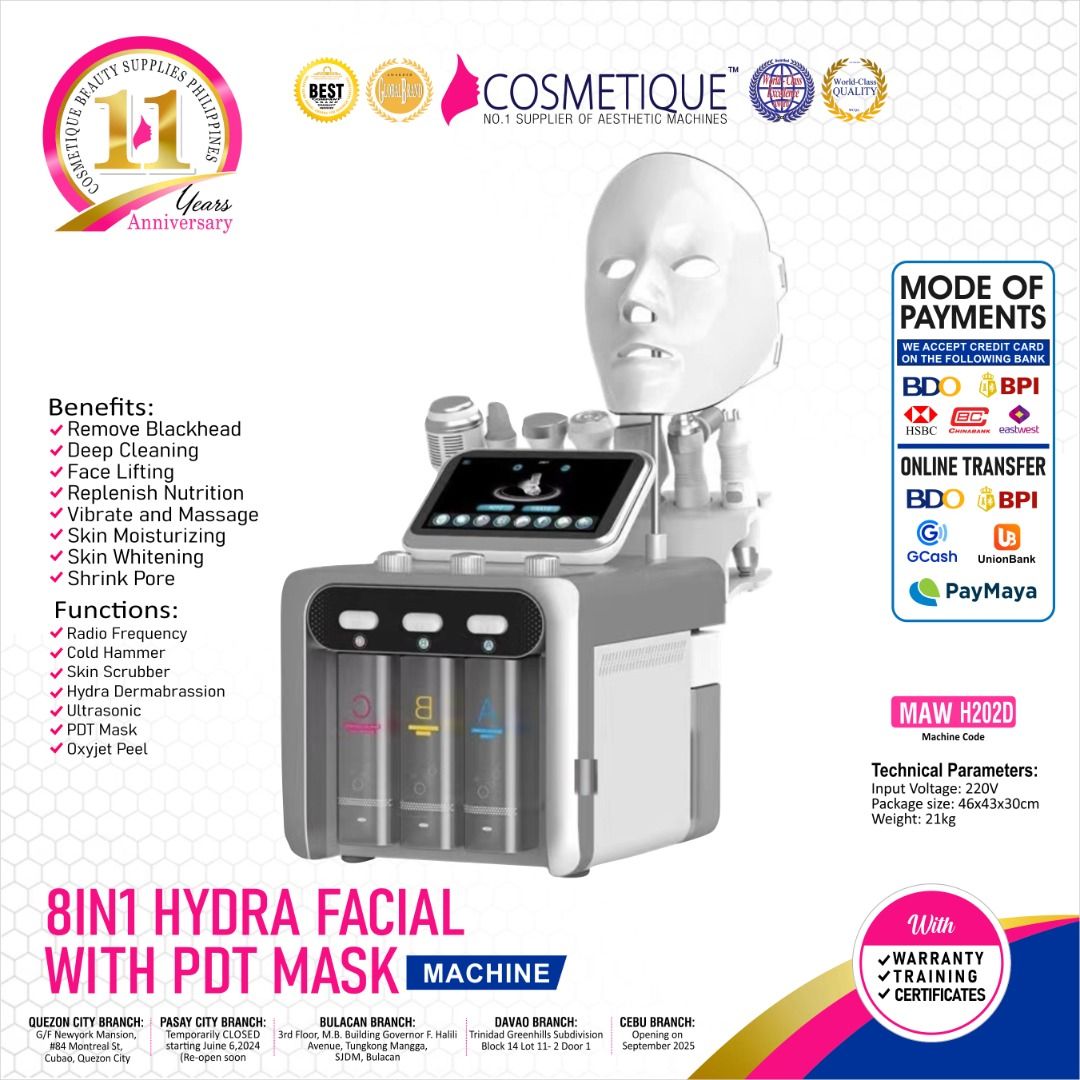 NEW HYDRA FACIAL MACHINE (Category: Face Care) located in Quezon City. Submitted by mlacosmetiquenoime (Listing ID 1343764149, Image 1). Description: .