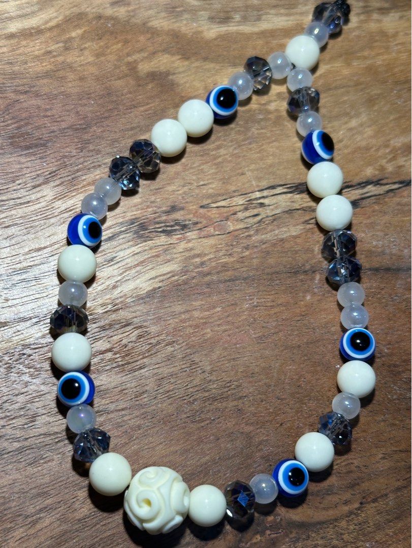 Phone strap with Evil Eye, Ivory nut, and Austrian Crystals (Category: Other Accessories) located in Cavite. Submitted by dazzling_crystals (Listing ID 1343746973, Image 3). Description: No meet ups, no cod Gcash payment. Shipping: buyer via J&T #swarovski #ivorynut.