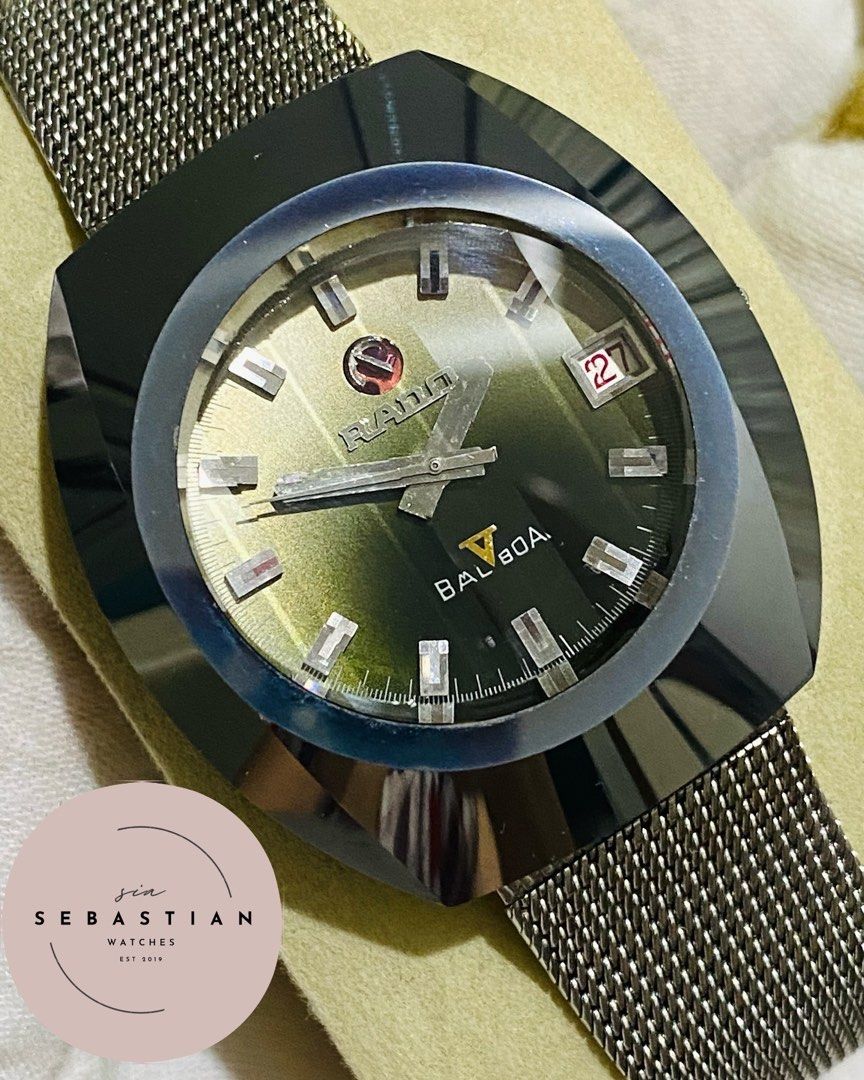 Rado V Balboa Automatic (Category: Men's Watches) located in Baliuag. Submitted by clicksmileph (Listing ID 1343645088, Image 3). Description: Rado V Balboa Army Green Dial 28,000 Php 37mm (Bigger faced than Rado Diastar 😎) Guaranteed Authentic Money back guaranteed if proven fake Set with: Presentation box Location: Baliwag, Bulacan Meet-up SM Baliwag anytime LBC COD / COP Nationwide / BDO / BPI / Gcash Legit Seller 100% Watch 100 % Insured upo