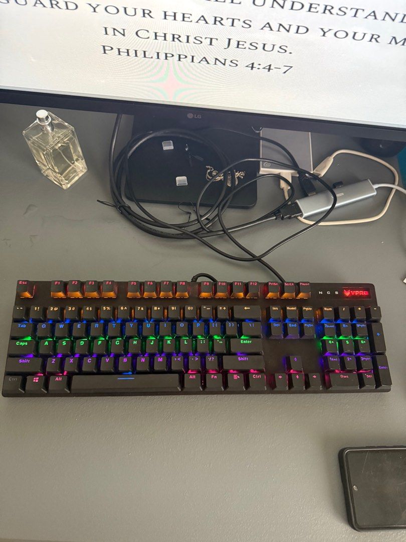 Rapoo V500Pro (Category: Computer Keyboard) located in Manila. Submitted by pablodaniler (Listing ID 1343737667, Image 1). Description: Di na po nagagamit. Nagupgrade na po into Rakk Lam-Ang Pro Max Negotiable for sure buyer.