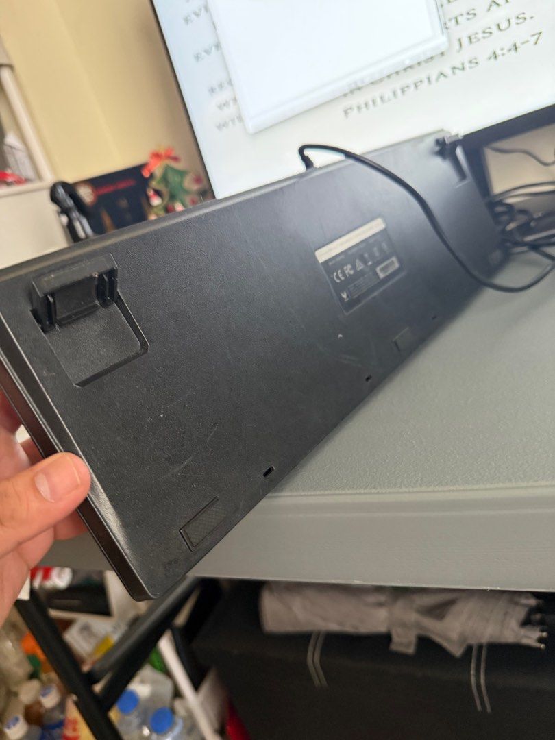 Rapoo V500Pro (Category: Computer Keyboard) located in Manila. Submitted by pablodaniler (Listing ID 1343737667, Image 2). Description: Di na po nagagamit. Nagupgrade na po into Rakk Lam-Ang Pro Max Negotiable for sure buyer.