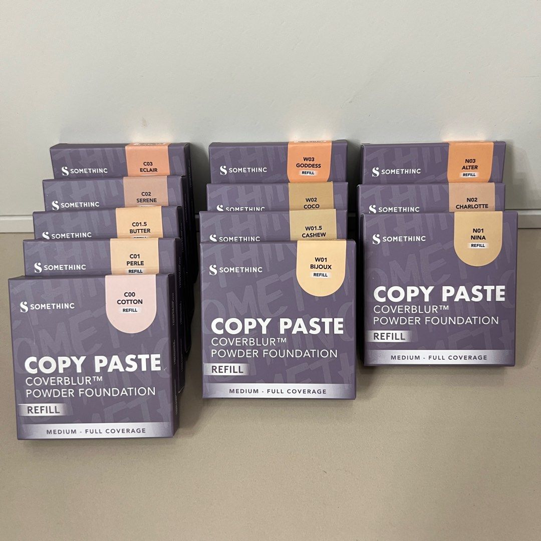 Somethinc Refill Copy Paste Powder Foundation / Two Way Cake / Bedak ...