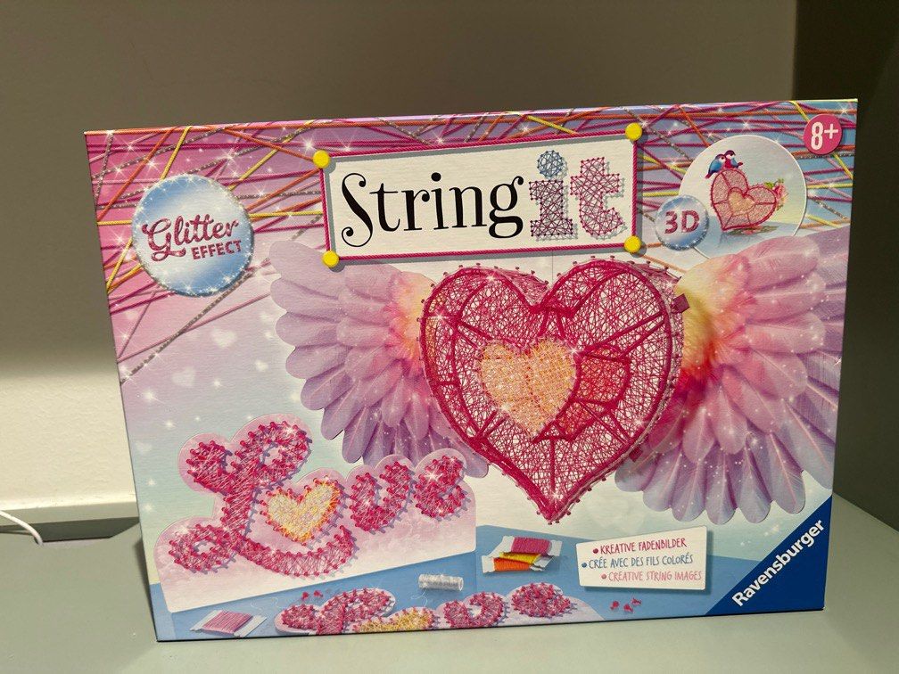 String it 3D (Category: Handmade Craft) located in Singapore. Submitted by weich0109 (Listing ID 1343849299, Image 1). Description: Plastic wrap is opened but the inside is not made or touched.