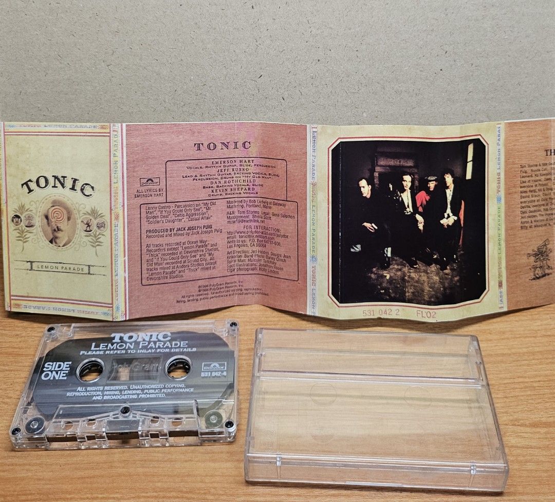 TONIC - LEMON PARADE (1996) ORIGINAL AUDIO CASSETTE TAPE, Hobbies ...