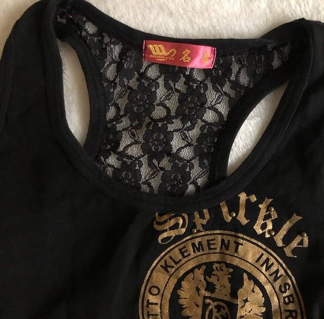 Y2k Gothic Laceback Top (Category: Sleeveless) located in Limay. Submitted by 2000sbae (Listing ID 1343704724, Image 2). Description: - Size: S-M - Reminds me on Chrome Hearts ♥️ .
