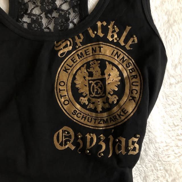 Y2k Gothic Laceback Top (Category: Sleeveless) located in Limay. Submitted by 2000sbae (Listing ID 1343704724, Image 3). Description: - Size: S-M - Reminds me on Chrome Hearts ♥️ .