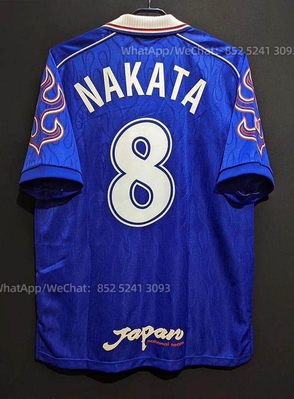 人気定番の Nakata #8 ⚡ 中田英壽日本隊Japan jersey波衫 世界盃Home 1998 ウェア