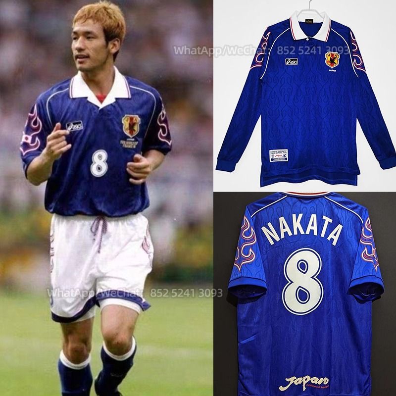 福袋 公式 ⚡ #8 jersey波衫 世界盃Home 1998 中田英壽日本隊Japan Nakata ウェア