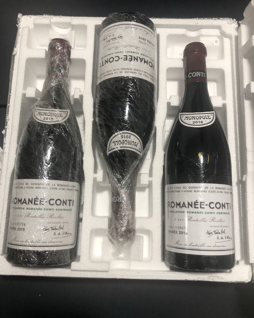 過深圳收咗三支康帝香港亦可上門回收紅酒Romanee conti 價錢高交收快明碼實價, 嘢食& 嘢飲, 酒精飲料- Carousell